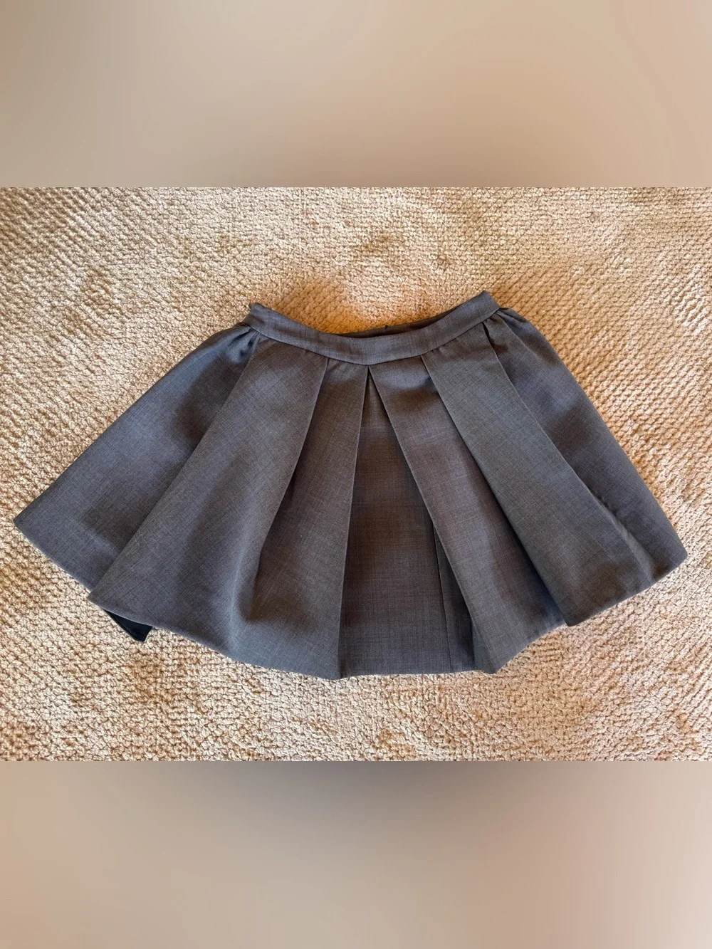 Shushu/Tong Grey Irregular Pleated Skirt & Spaghetti Strap Bralette Top - Picture 13 of 16
